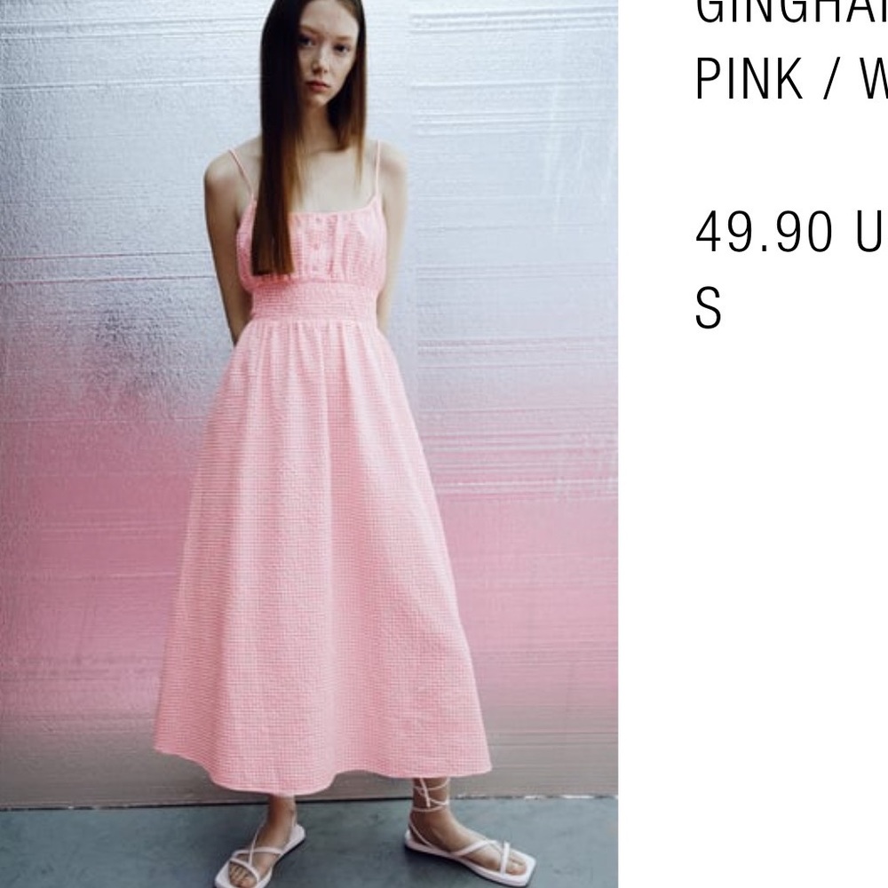 Zara gingham dress